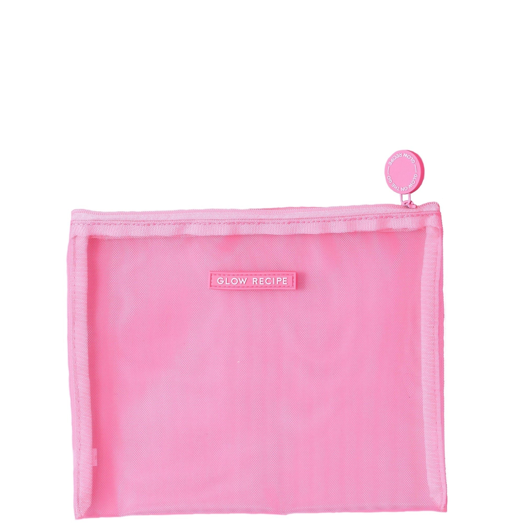 Glow Recipe Bestsellers Travel Trio: Watermelon Toner, Dew Drops and Plum Cream in Pink Mesh Pouch (Worth £67.00)