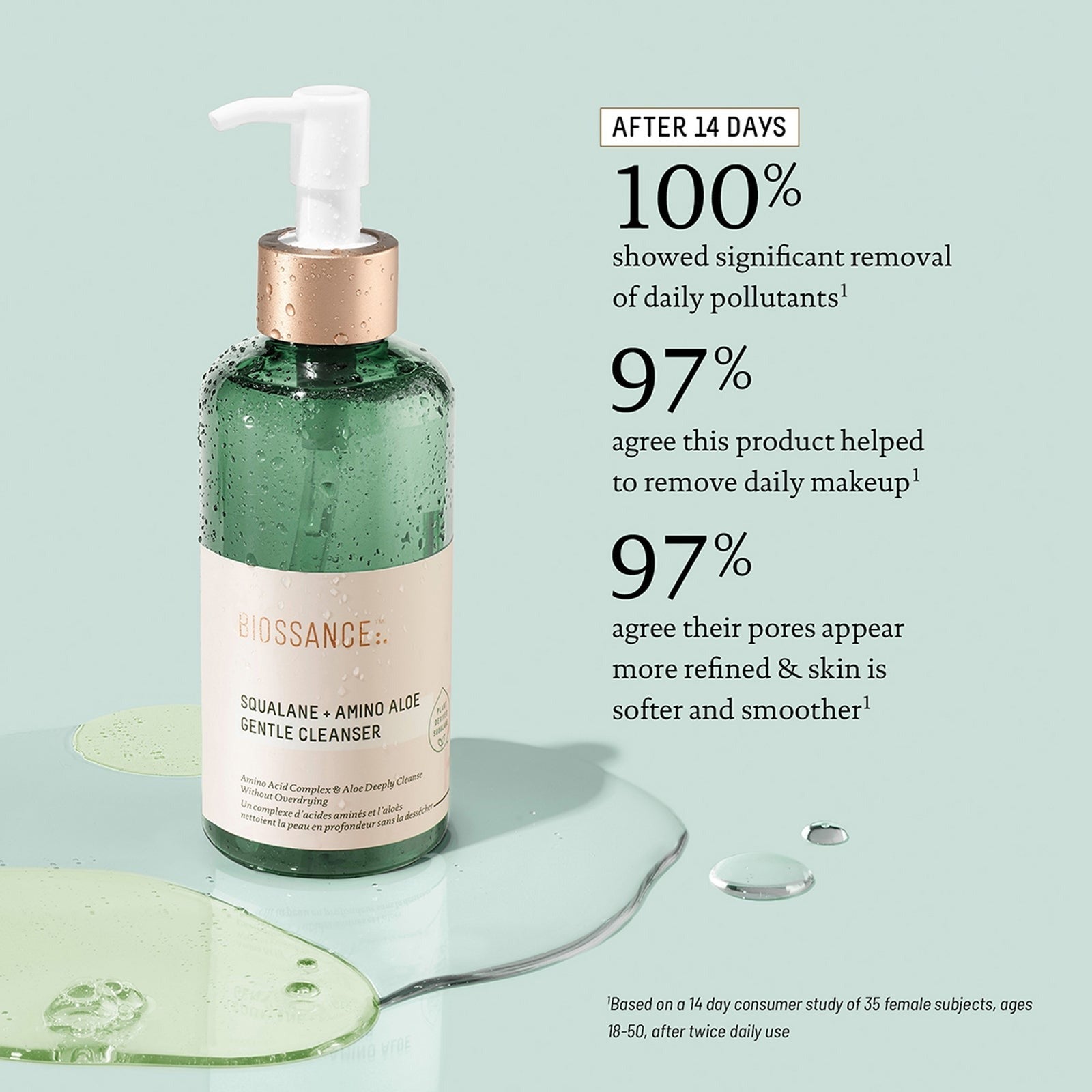 Biossance Squalane and Amino Aloe Gentle Cleanser 200ml