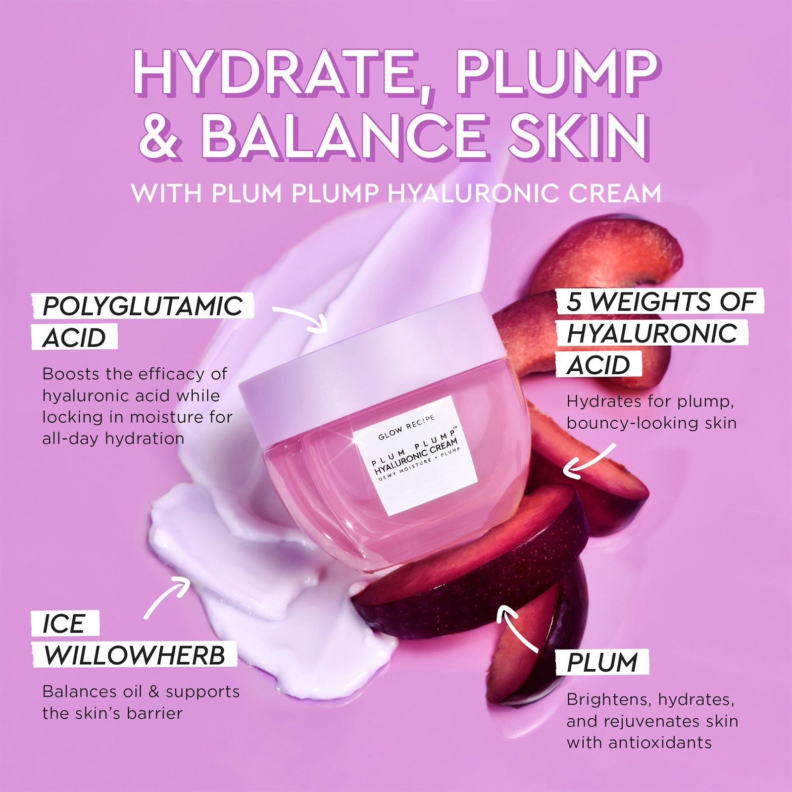 Glow Recipe Plum Plump Hyaluronic Cream 50ml