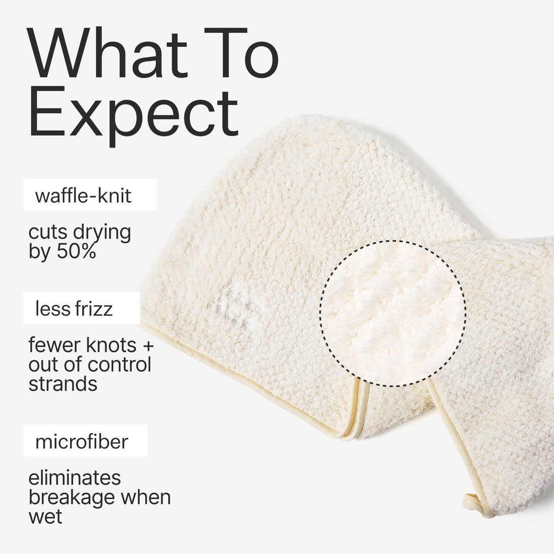 Act+Acre Microfiber Hair Towel