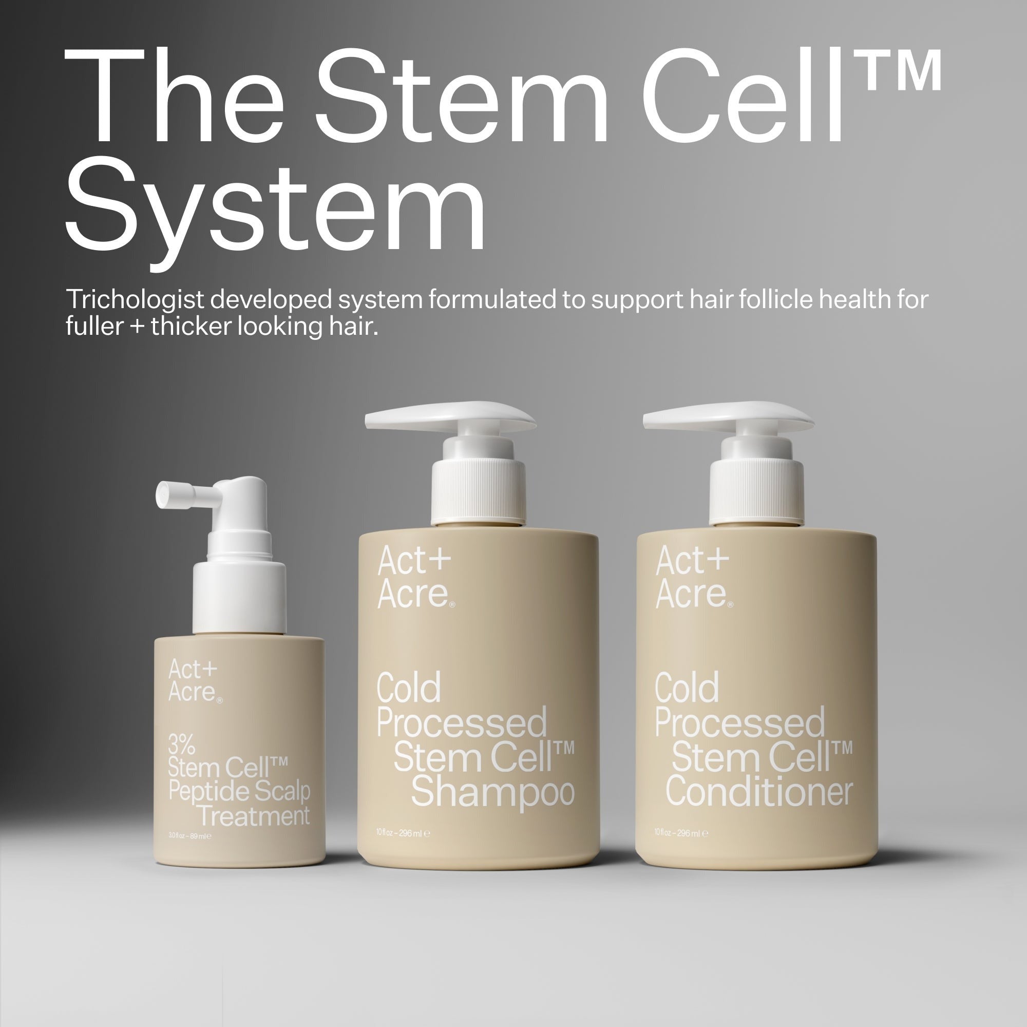 Act+Acre Stem Cell Conditioner for Hair Thinning and Growth 295ml