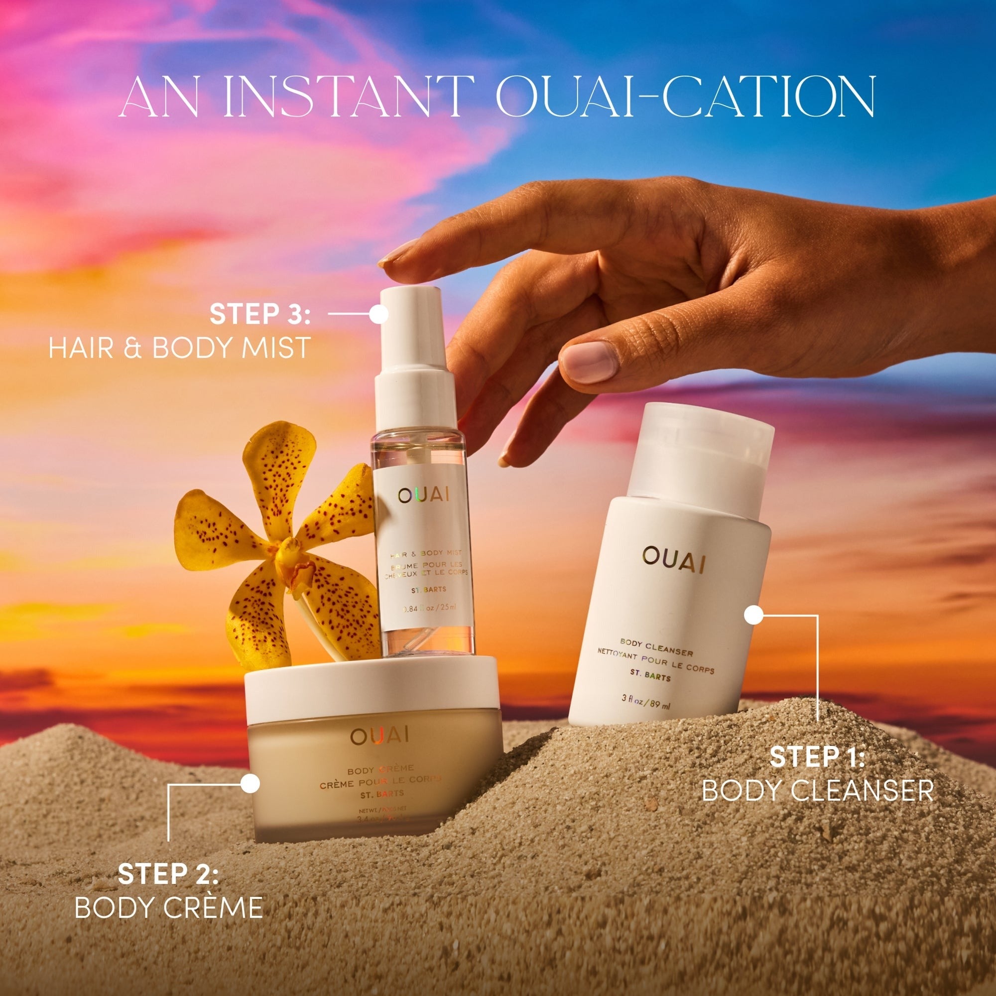 OUAI Wanna Get A-Ouai Travel Kit (Worth £40)