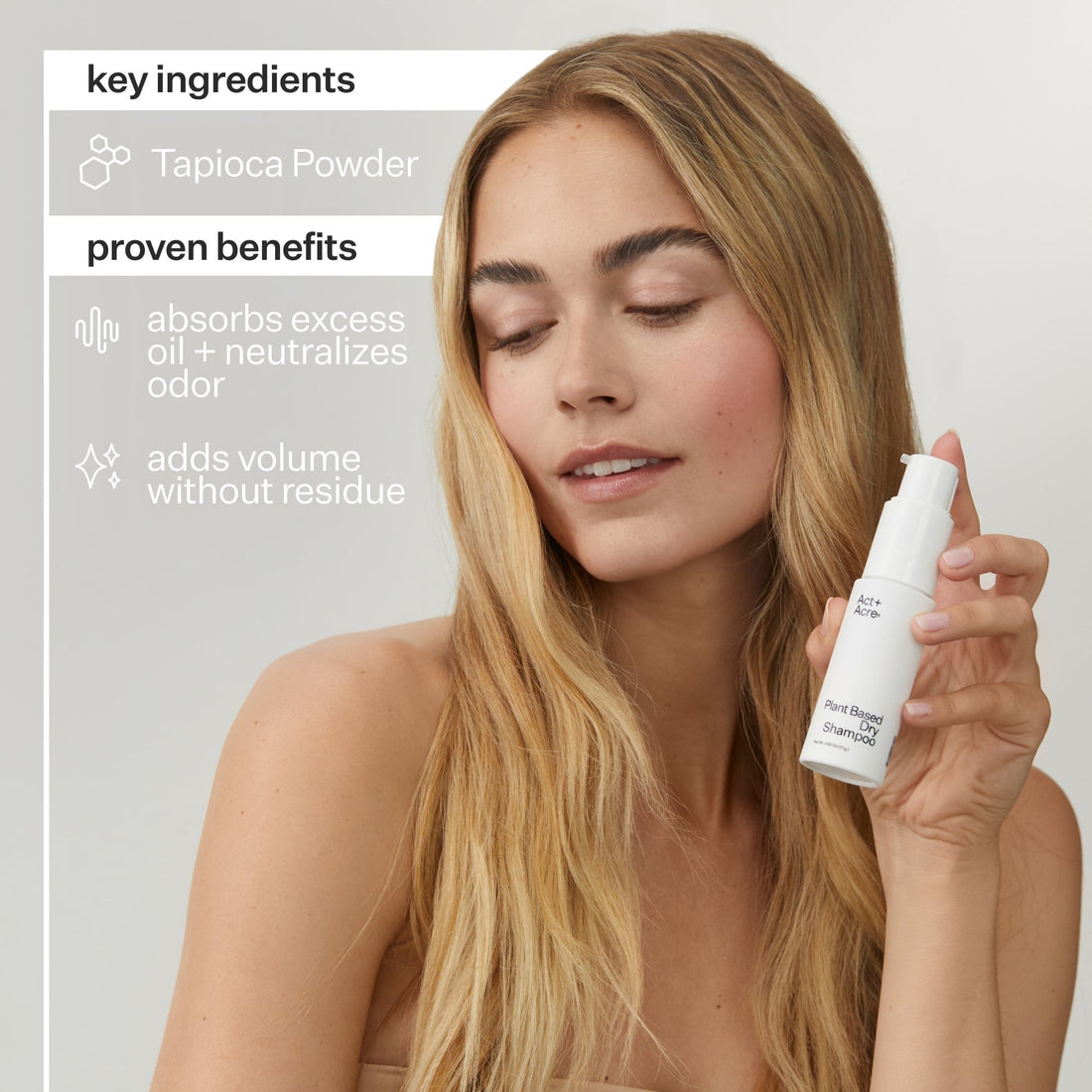 Act+Acre Fulvic Acid Volumizing Dry Shampoo 17g