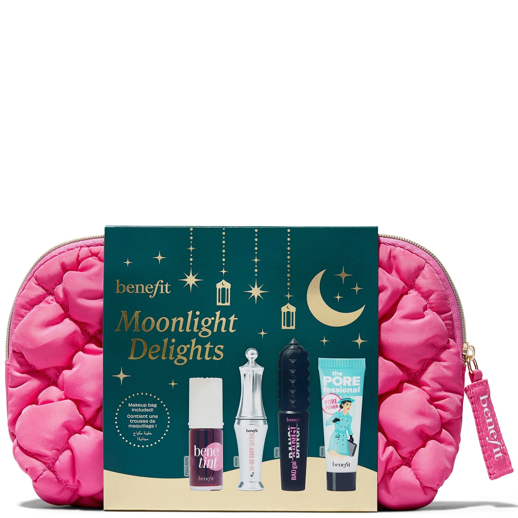 benefit Moonlight Delights Benetint, 24hr Brow Setter, BadGal Bang and Porefessional Gift Set (Worth £67)