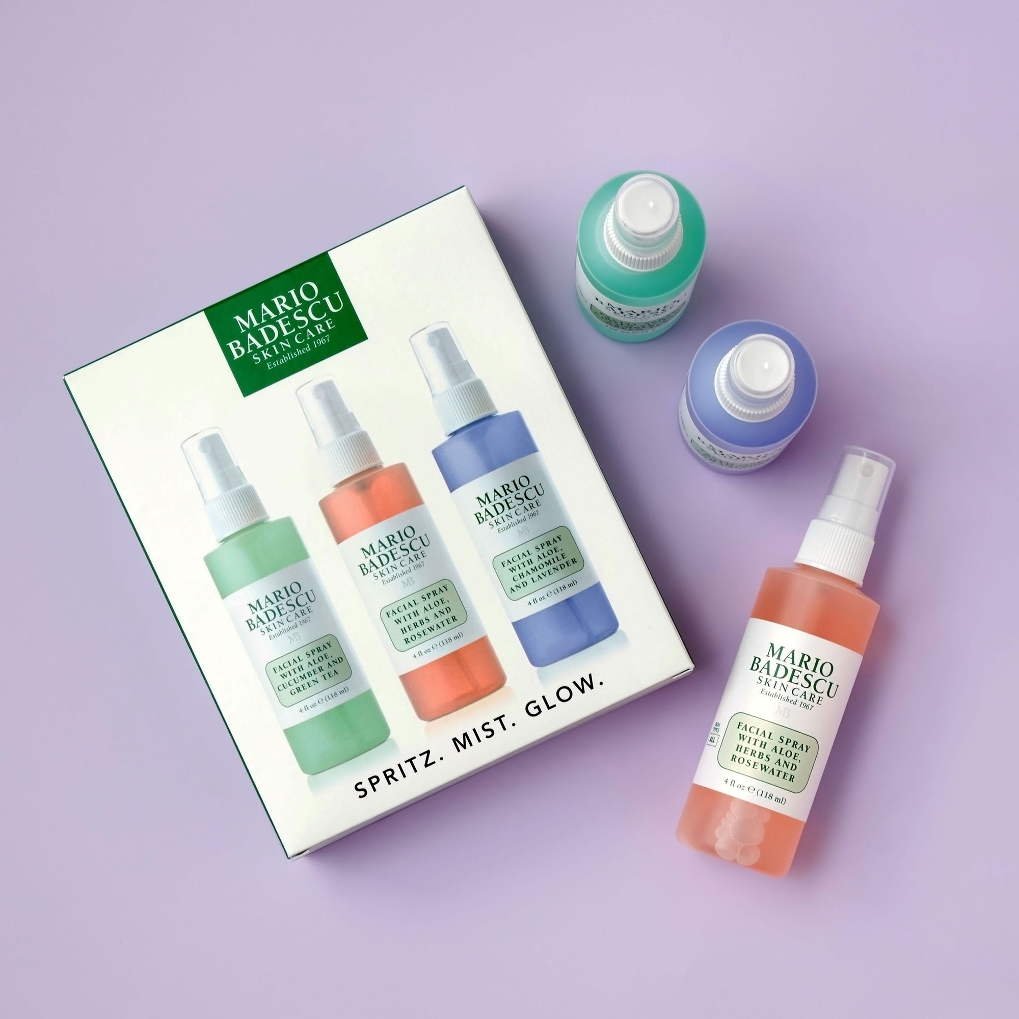 Mario Badescu Spritz. Mist. Glow. (Worth £34.50)
