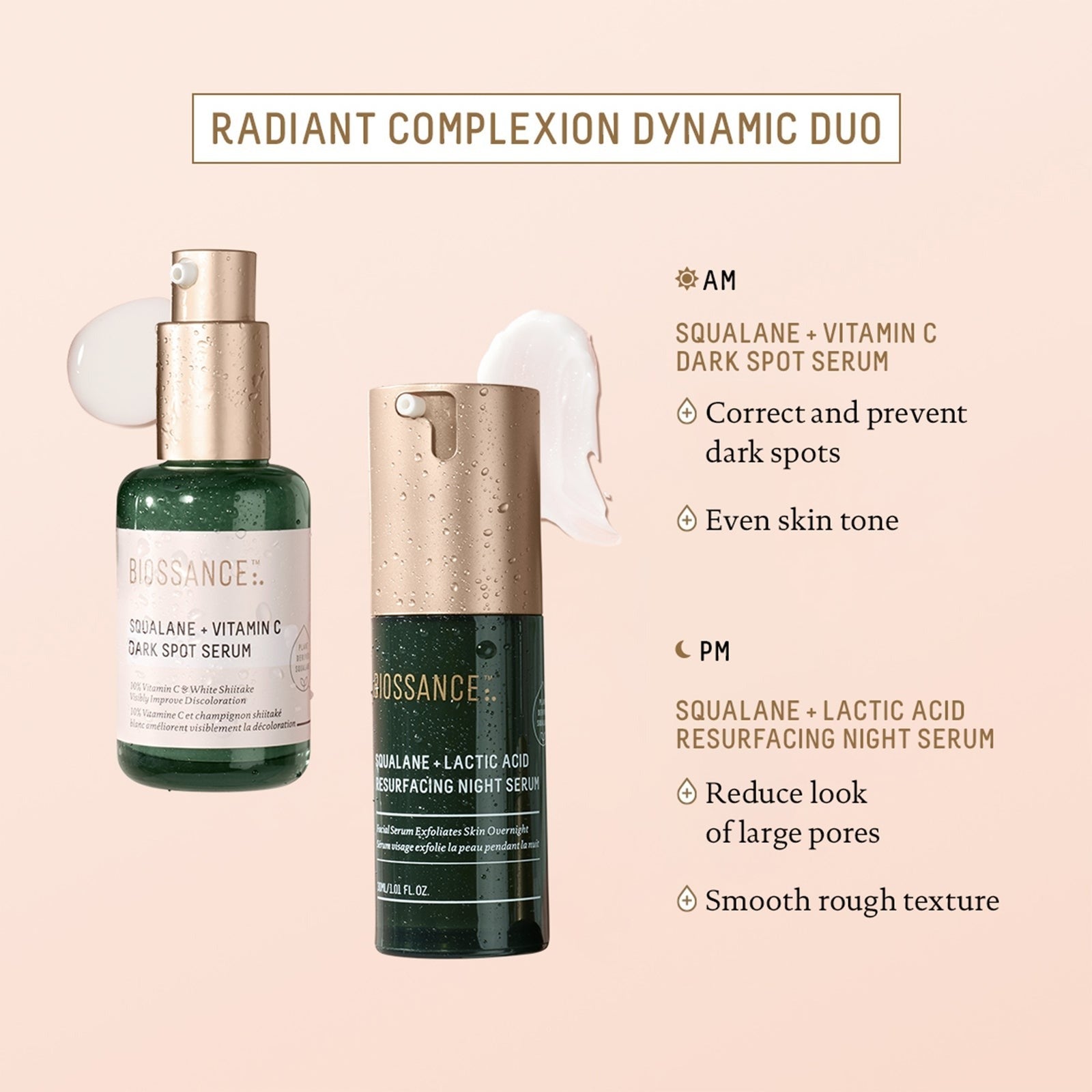 Biossance Squalane and Lactic Acid Resurfacing Serum 30ml