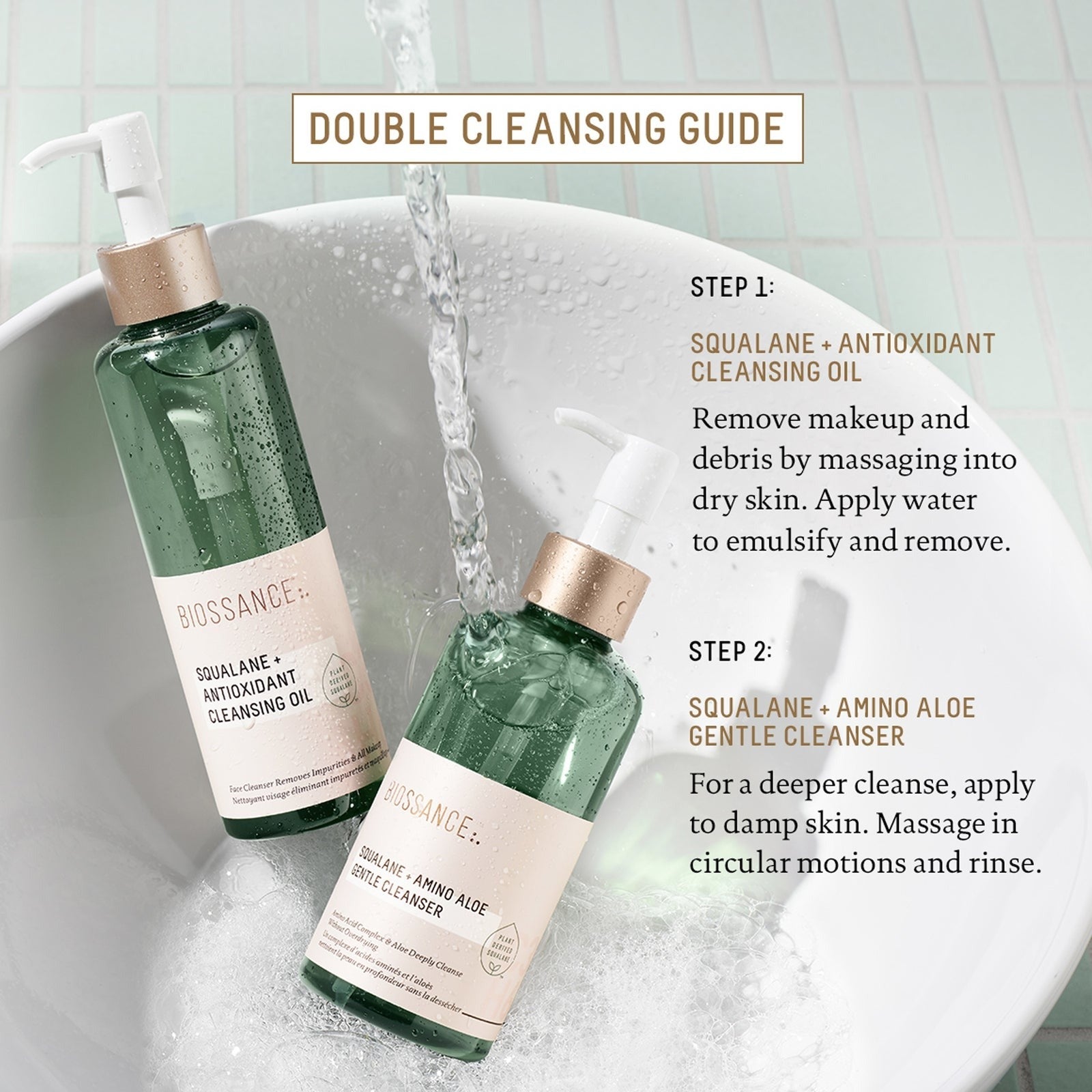 Biossance Squalane and Amino Aloe Gentle Cleanser 200ml